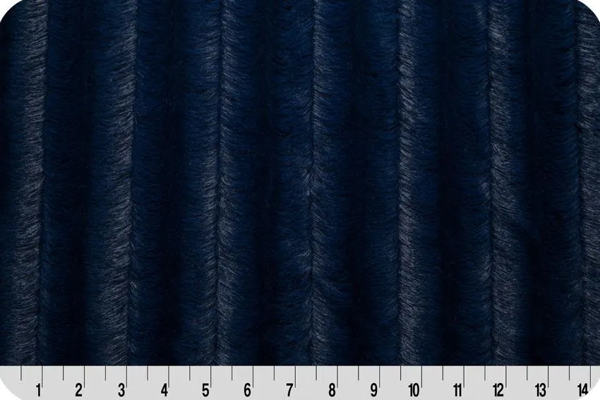 60" LUXE CUDDLE CHINCILLA NAVY