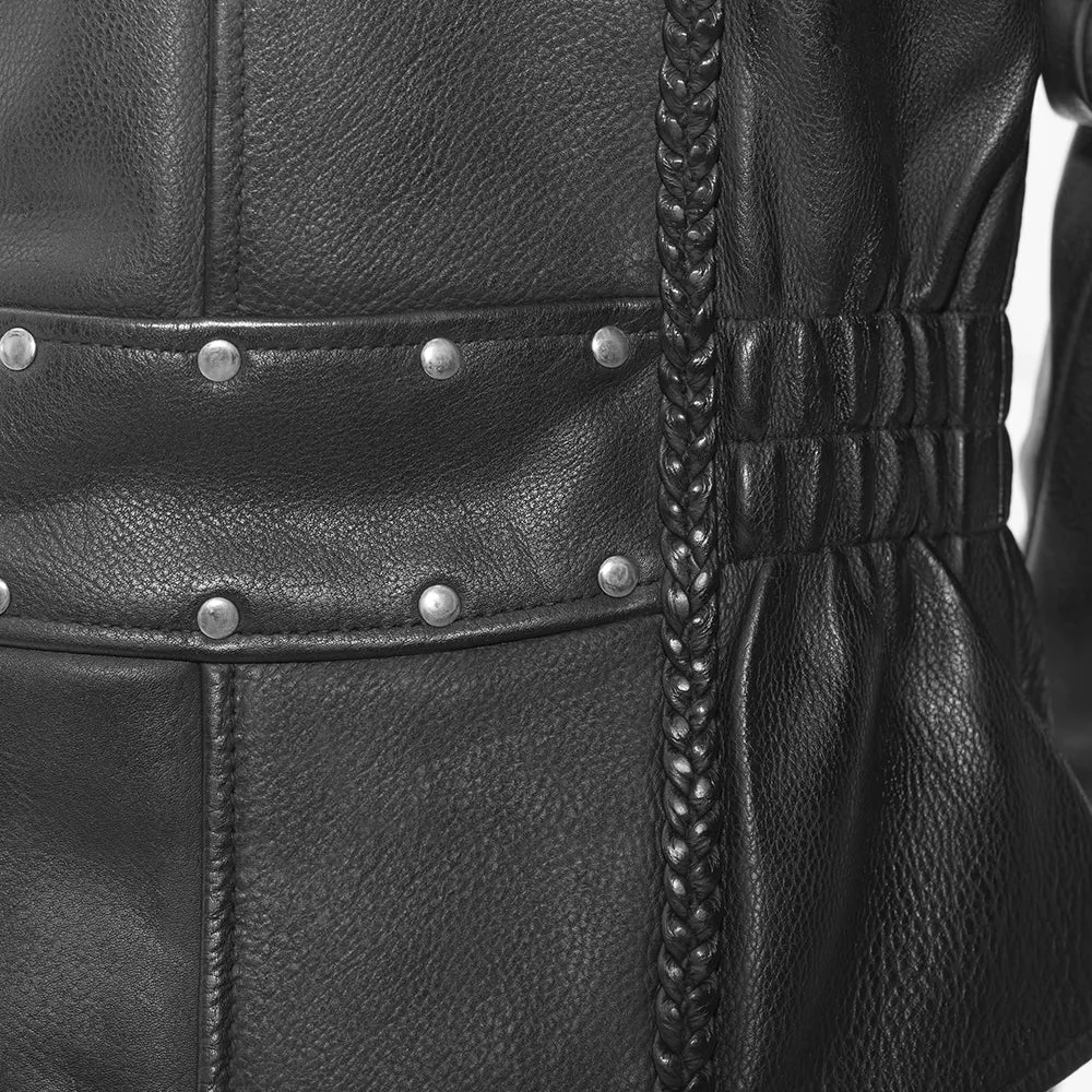 Allure Women's Leather Motorcycle Jacket