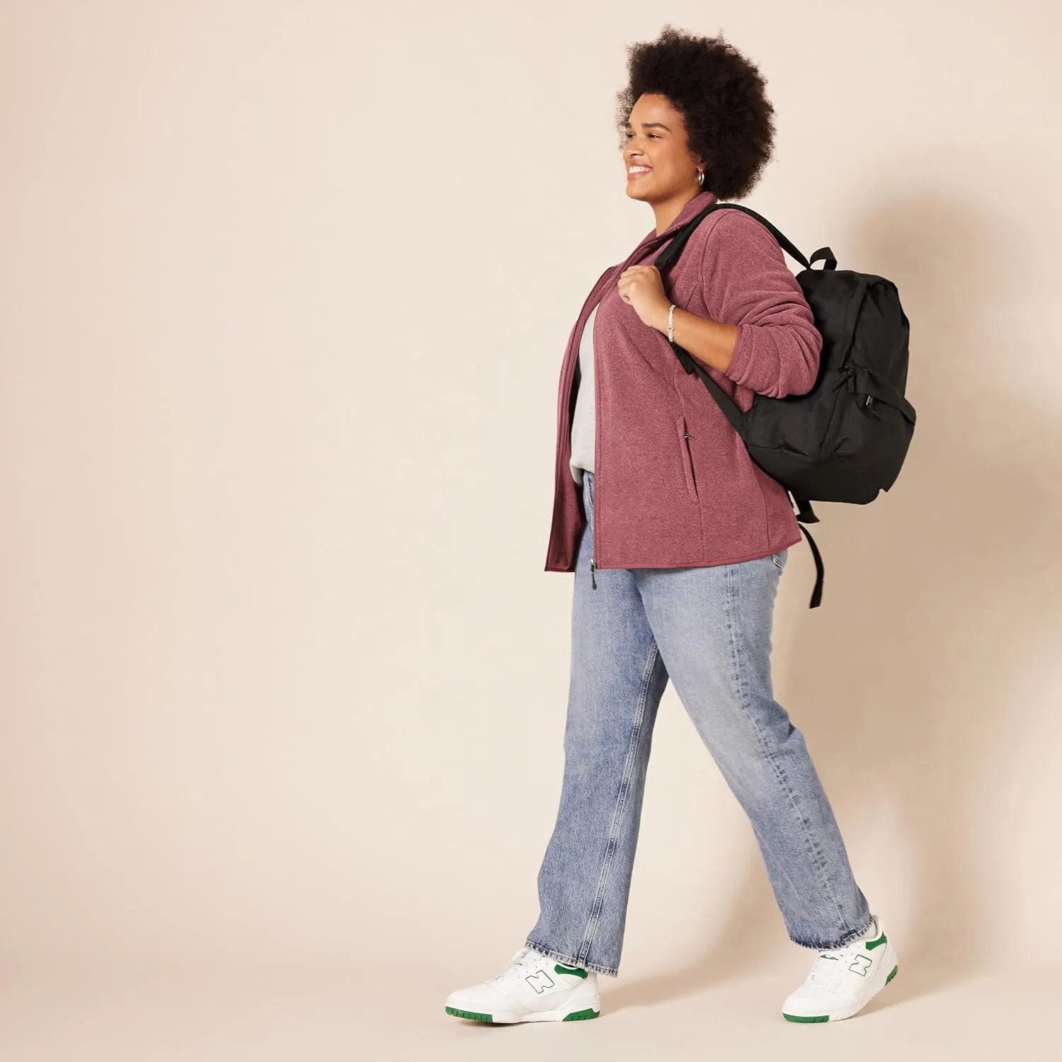 Amazon Essentials Women's Classic-Fit Full-Zip Polar Soft Fleece Jacket (Available in Plus Size)