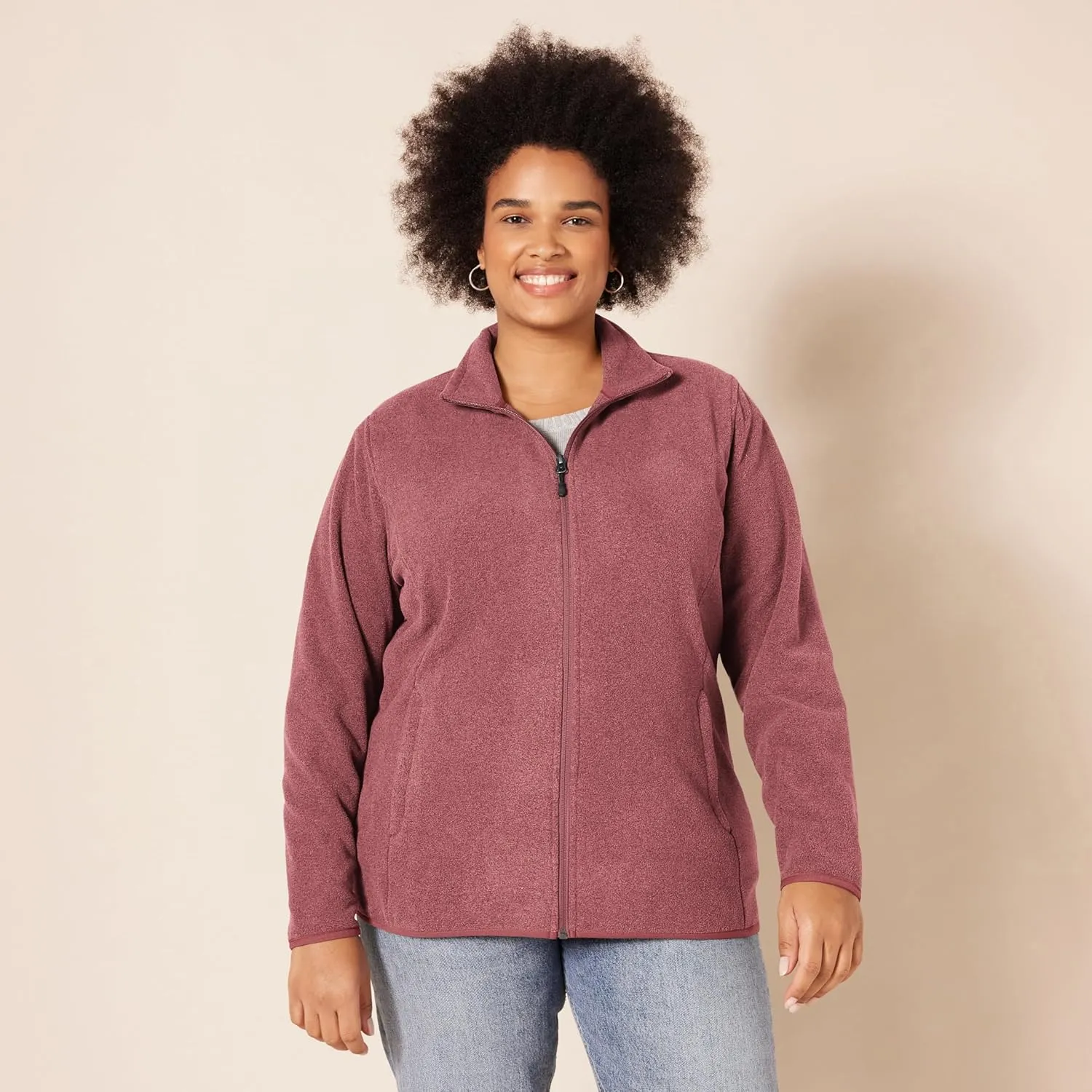 Amazon Essentials Women's Classic-Fit Full-Zip Polar Soft Fleece Jacket (Available in Plus Size)