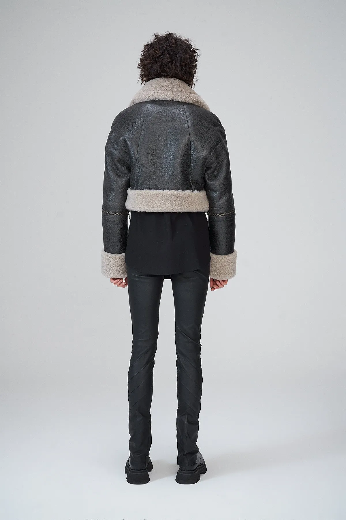 Anthracite Shearling Jacket