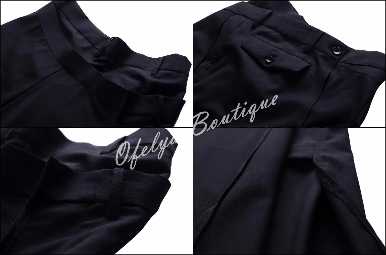 Asymmetric Cut Stretch Cotton Large Package Hip Skirt High-End Japanese Elegant Fashion Maxi Long Skirt //