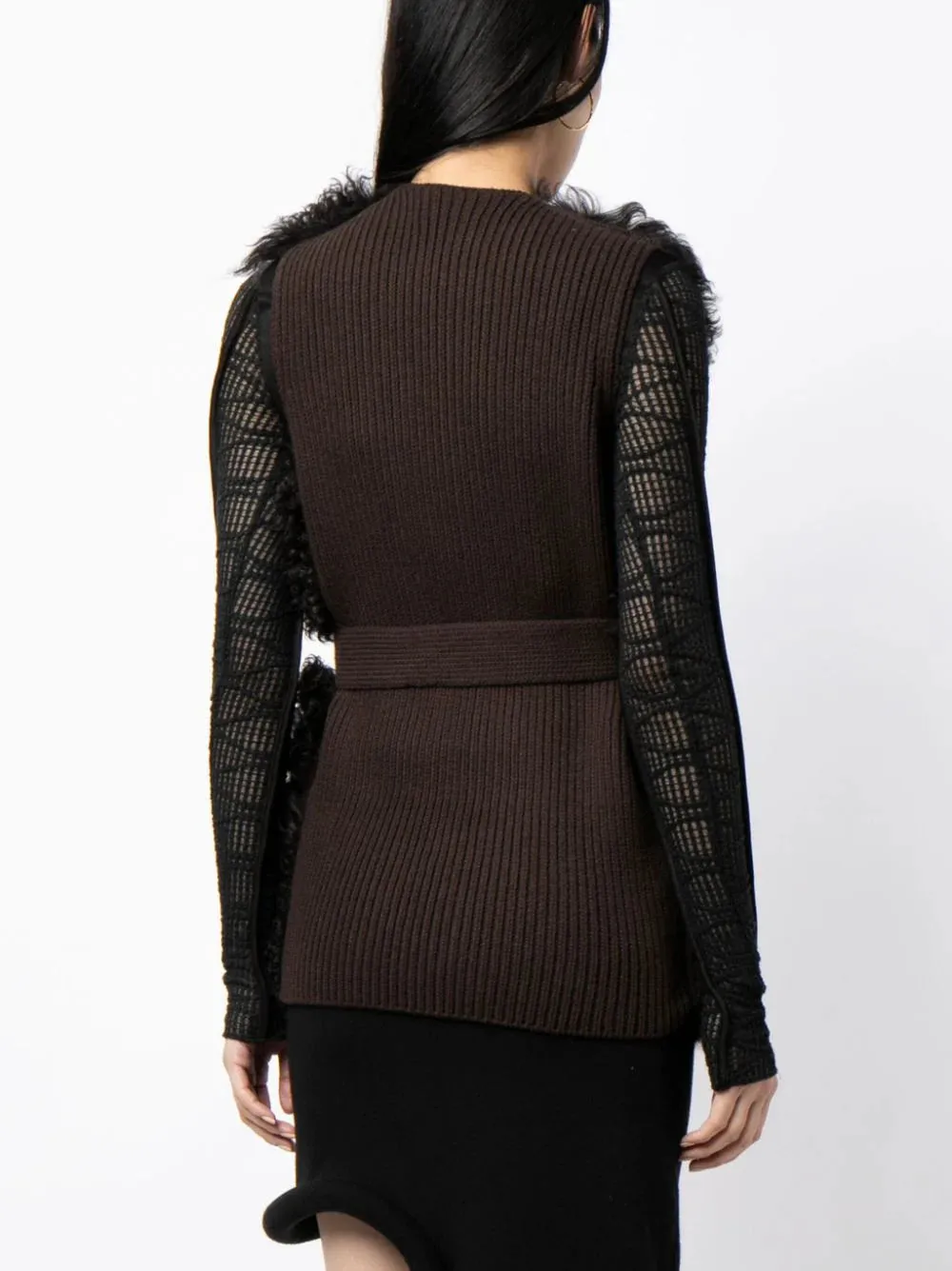 Brown Shearling Gilet