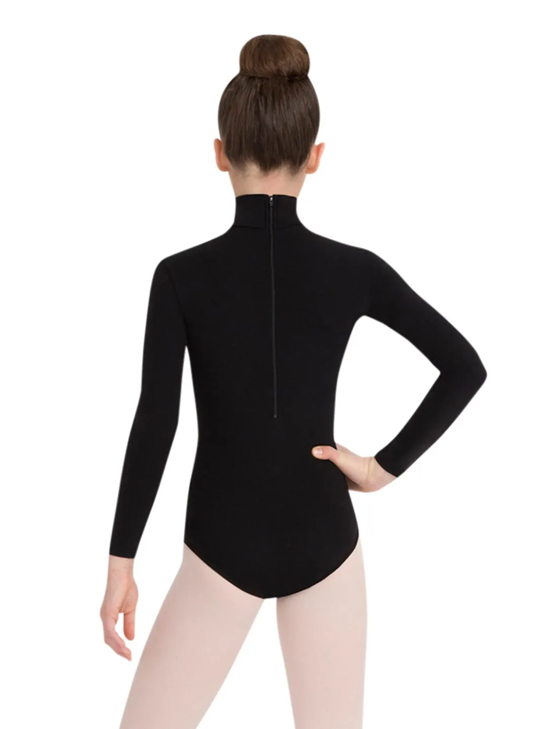 CAPEZIO TB123C LONG SLEEVE MOCK TURLENECK LEOTARD