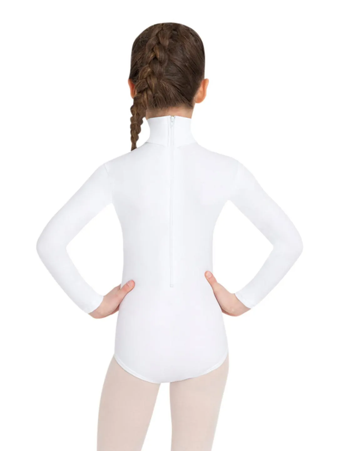 CAPEZIO TB123C LONG SLEEVE MOCK TURLENECK LEOTARD