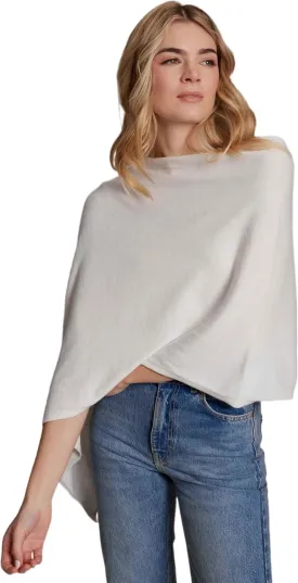 Caroline Grace Cashmere Blend Poncho by Alashan Lightweight & Super Soft - 95% Cotton 5% Cashmere - Great Gift Item