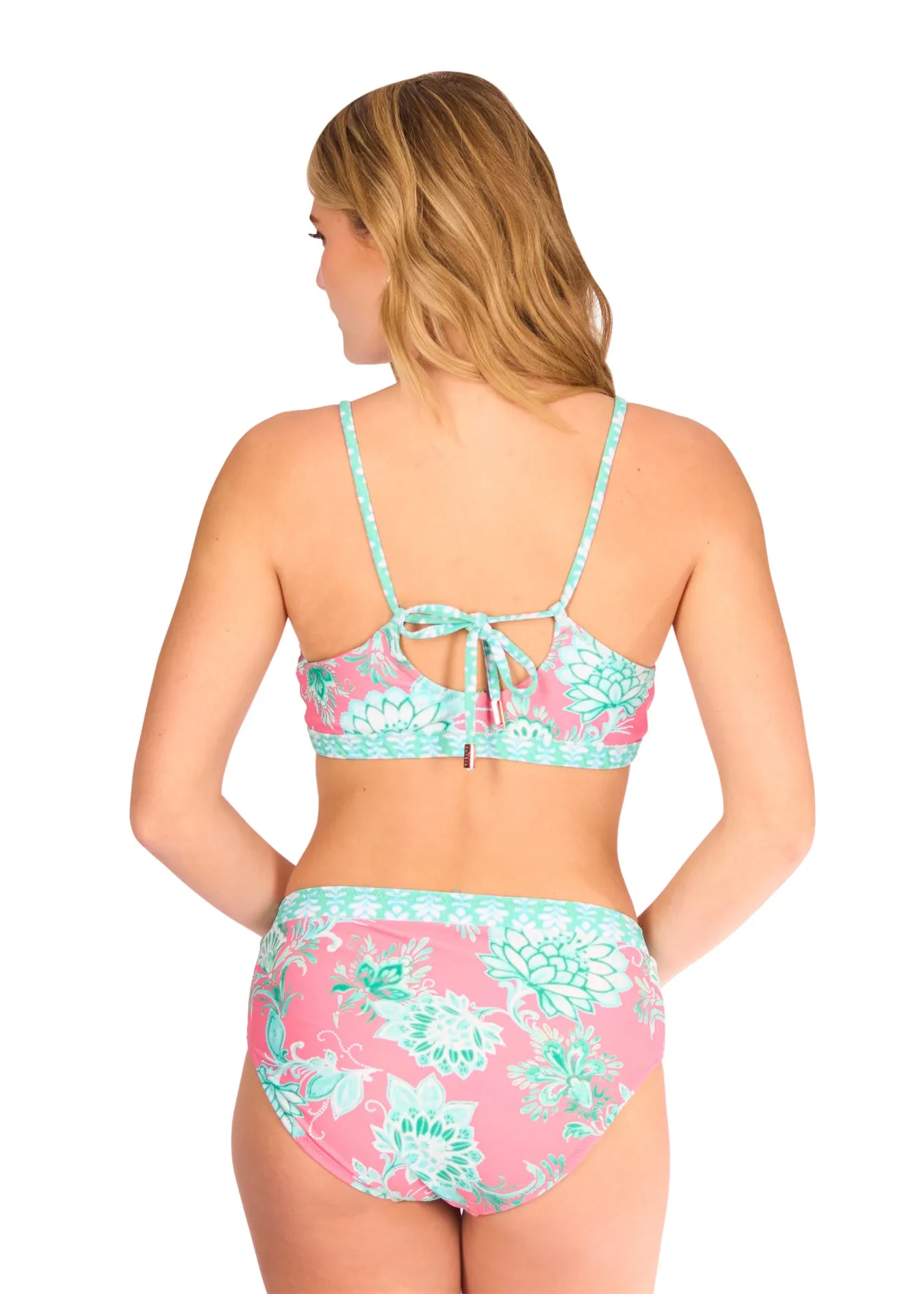 Cote d`Azur Reversible High Waisted Bikini Bottom