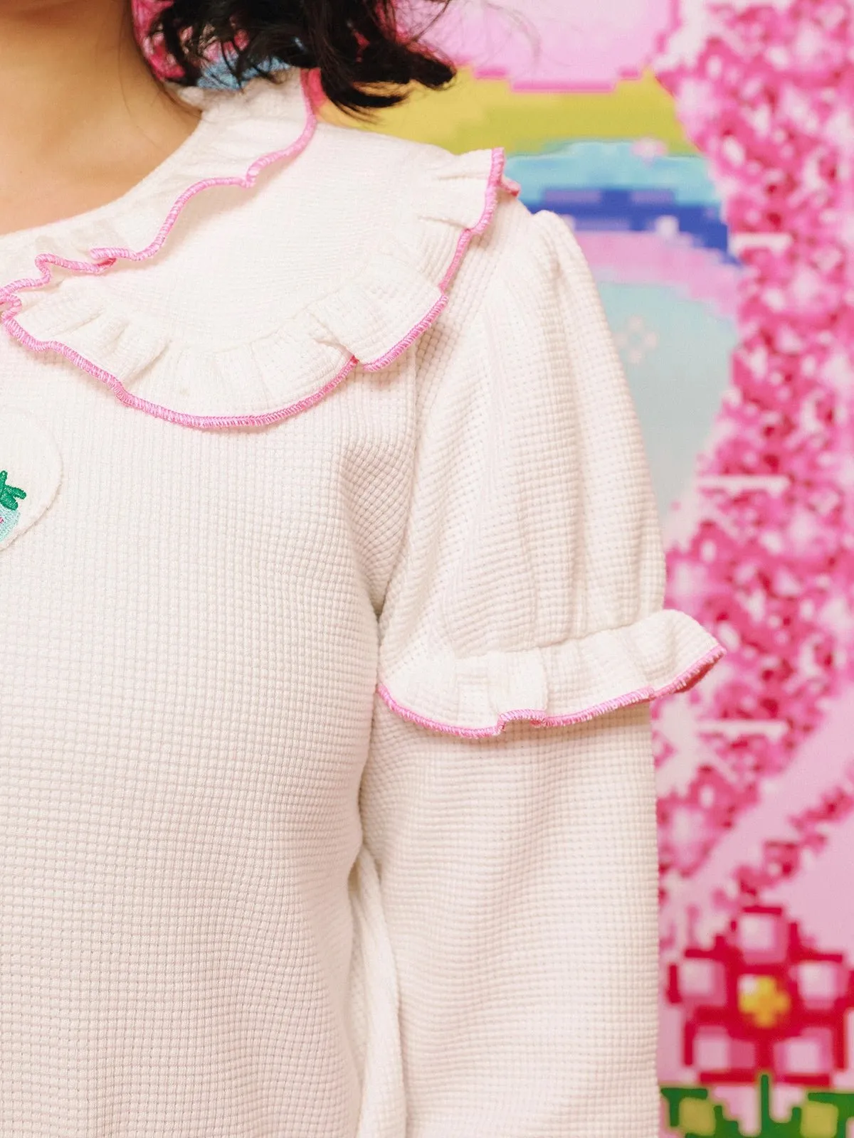 Doll Collar Sweet Bottoming Shirt【s0000000413】