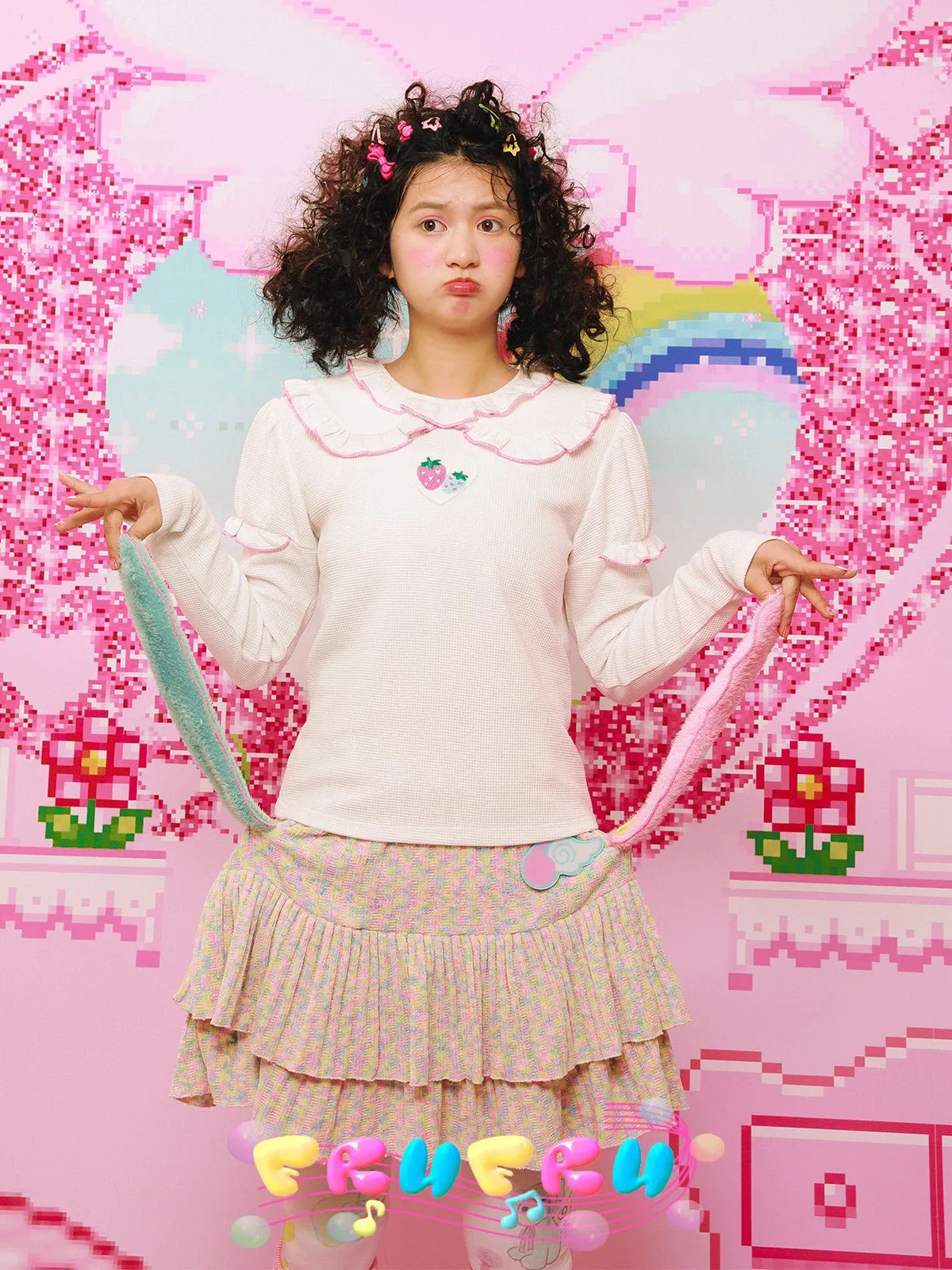 Doll Collar Sweet Bottoming Shirt【s0000000413】