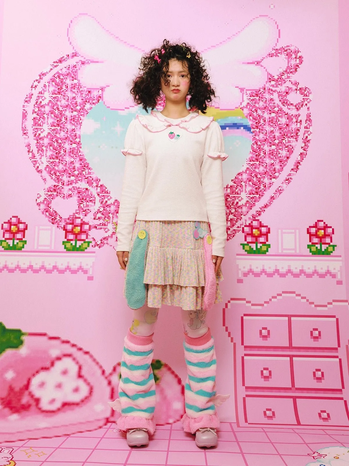 Doll Collar Sweet Bottoming Shirt【s0000000413】