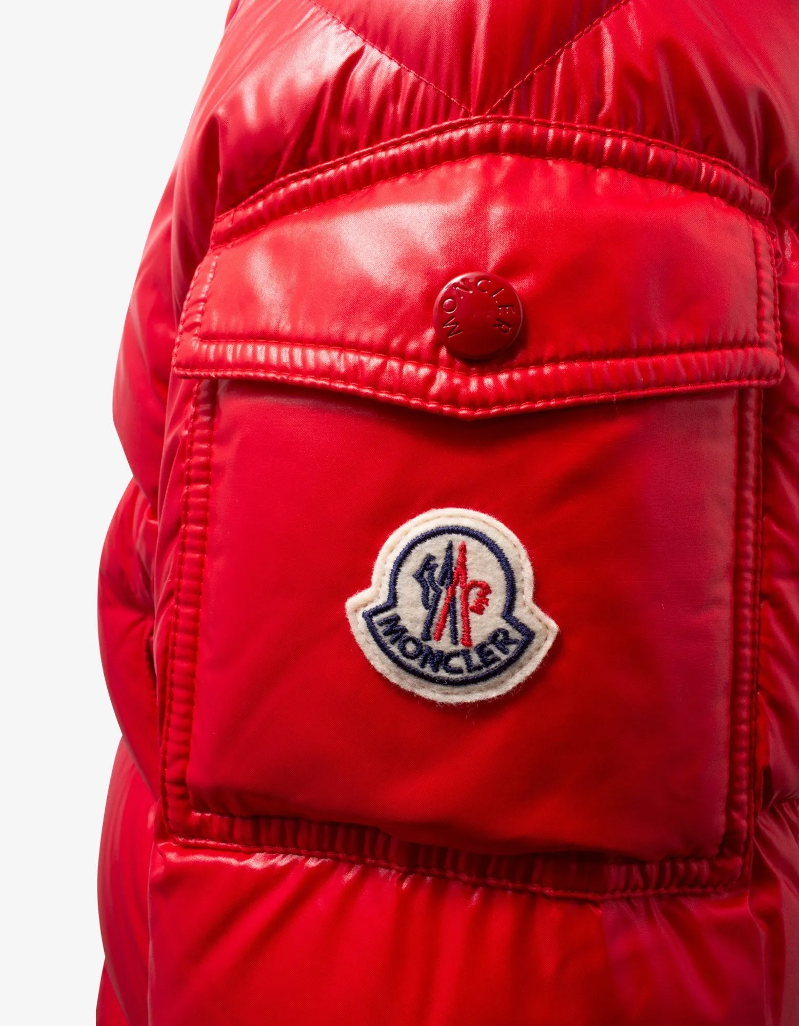 Ecrins Red Nylon Down Jacket