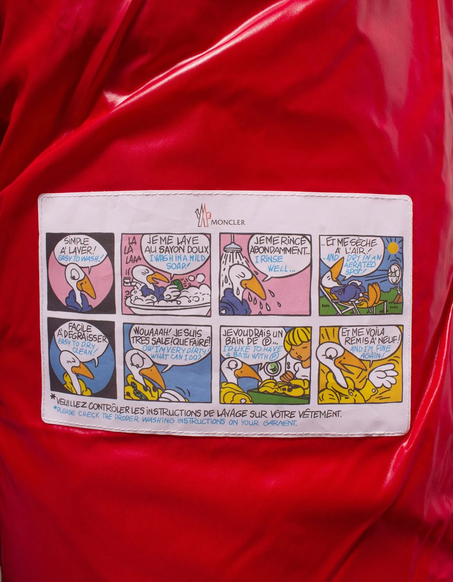 Ecrins Red Nylon Down Jacket