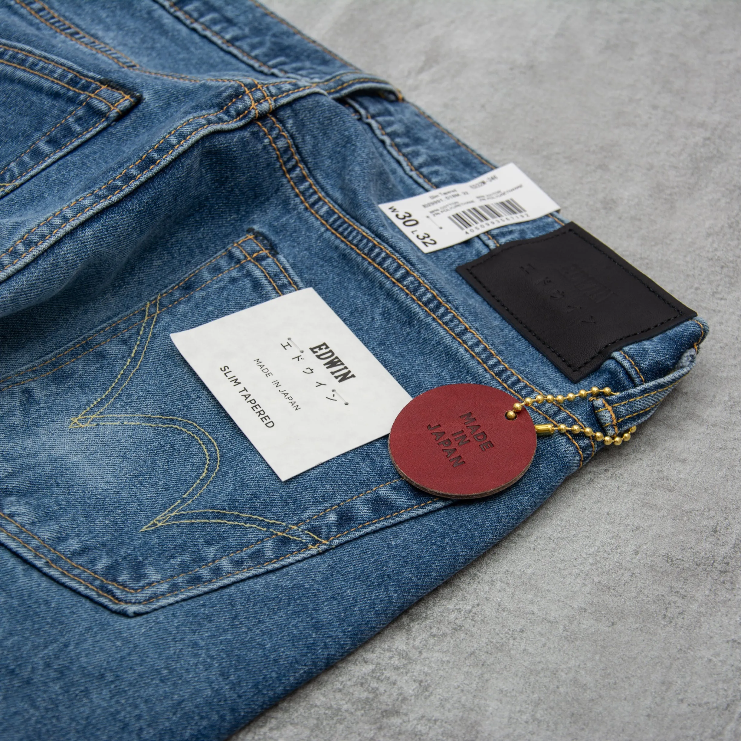 Edwin Slim Tapered Kaihara Organic Jean - Mid Used