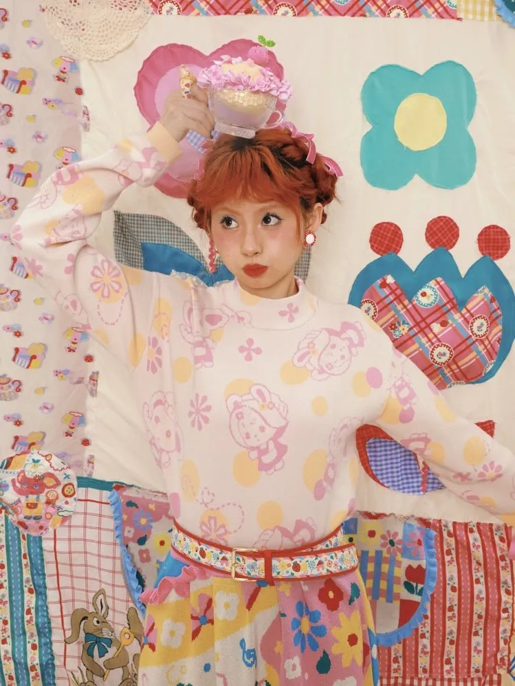 Elephant Bunny Knitted Bottoming Shirt【s0000000596】