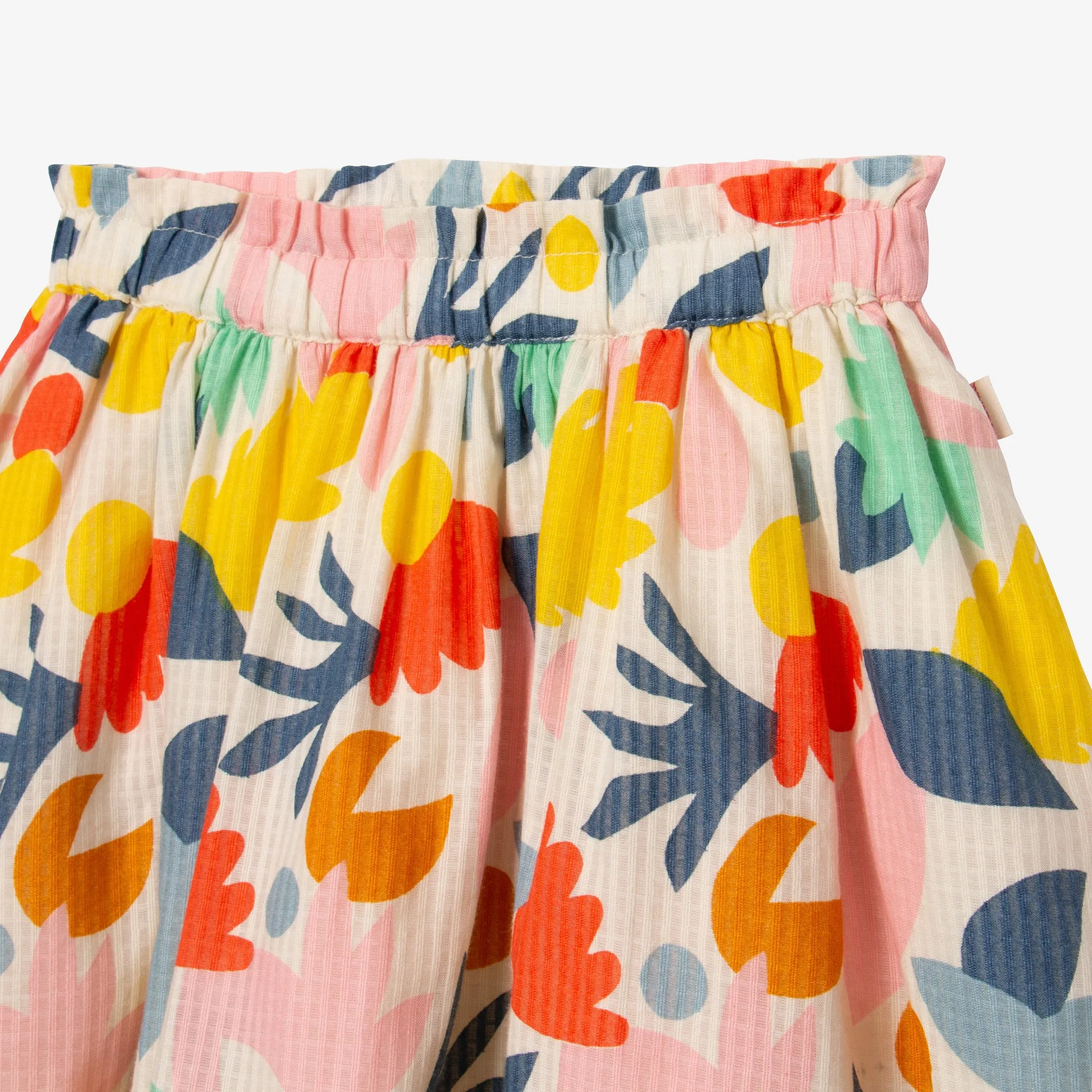 Girls' floral midi skirt