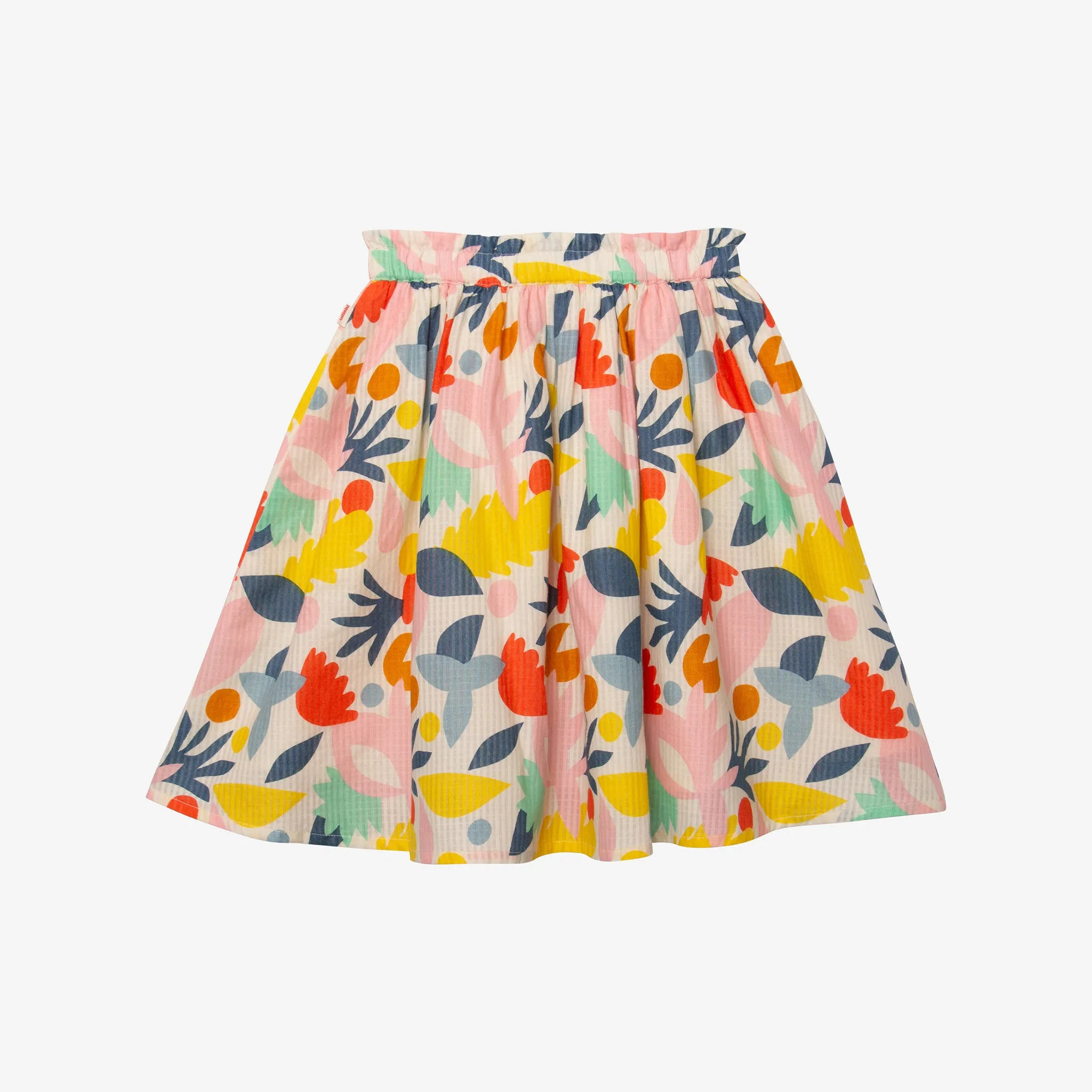 Girls' floral midi skirt