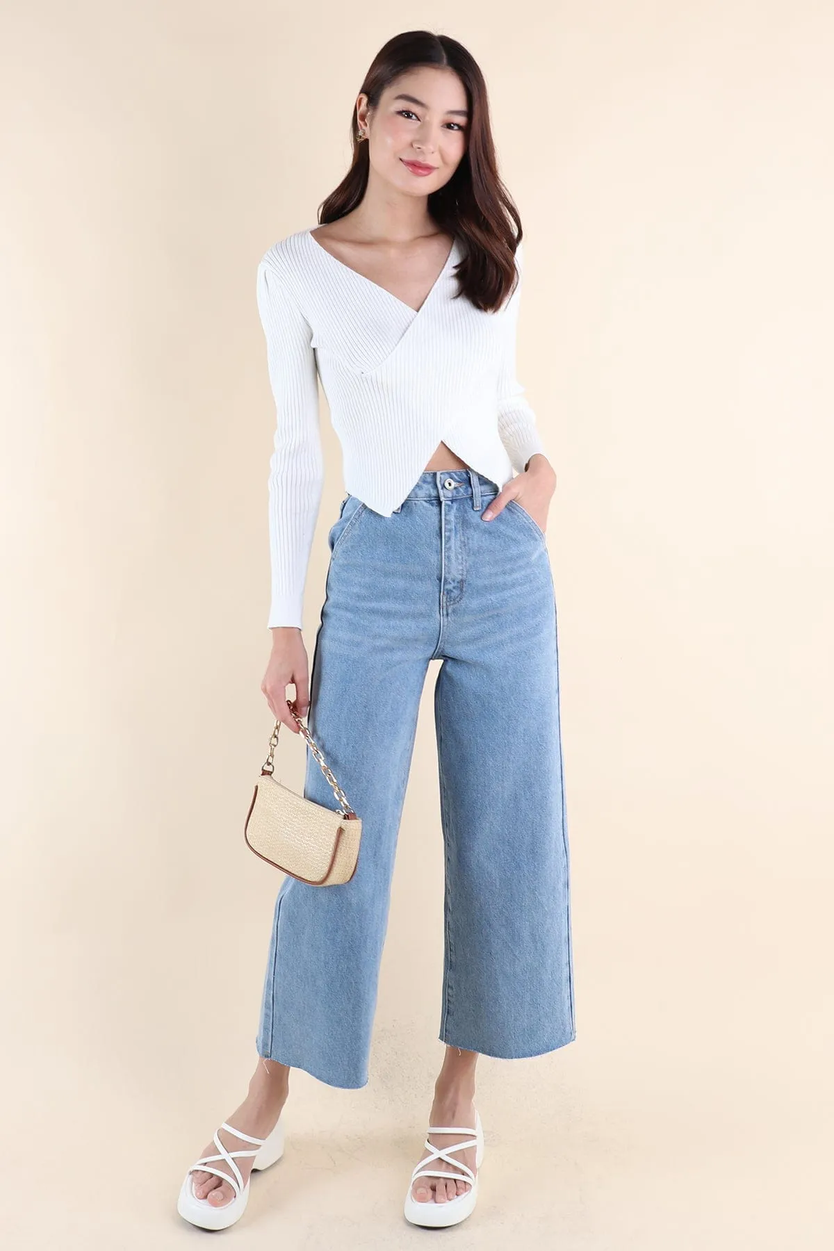 HARRIET WIDE LEG JEANS IN LIGHT