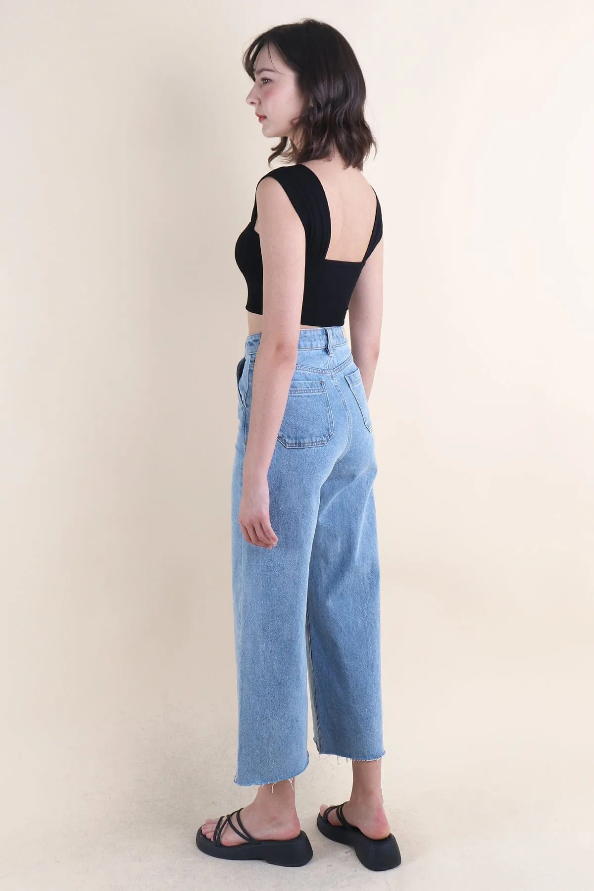 HARRIET WIDE LEG JEANS IN LIGHT