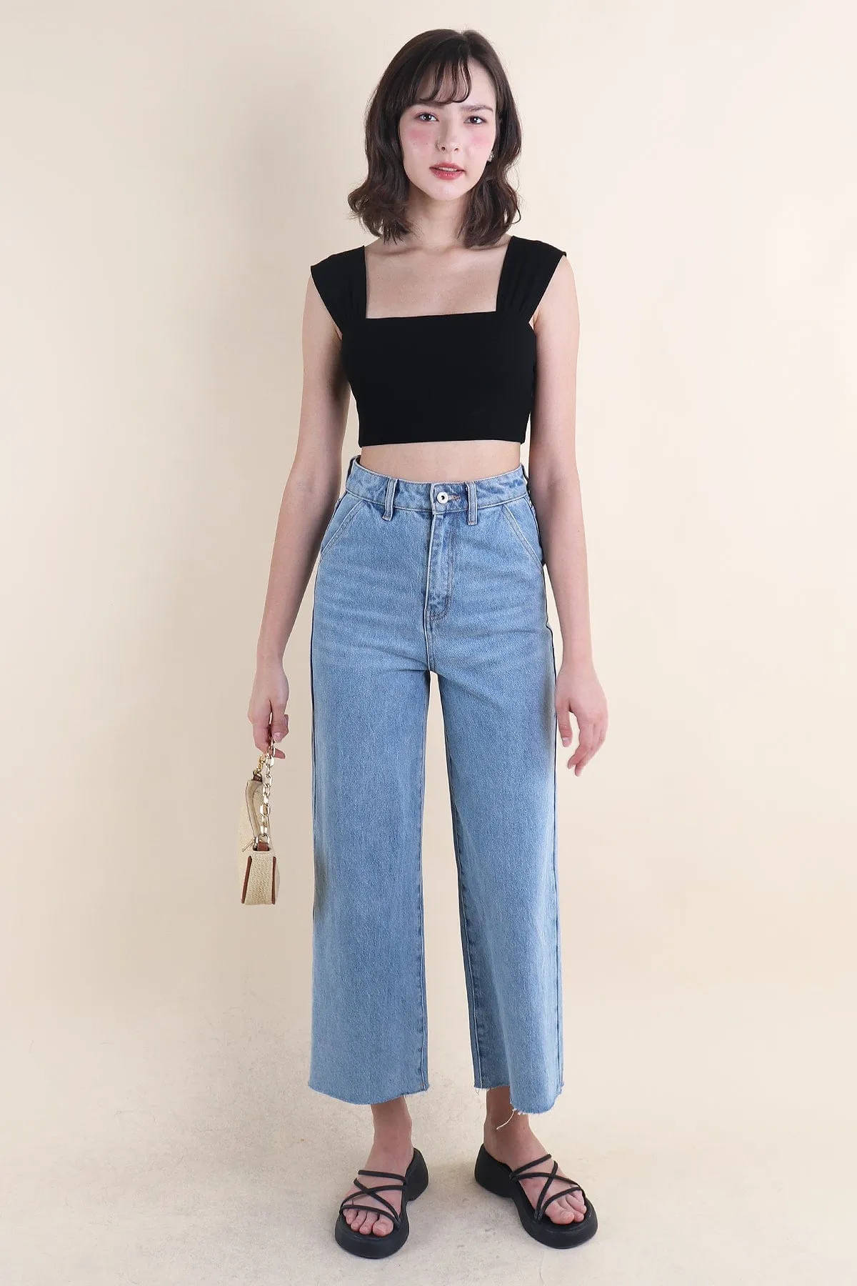 HARRIET WIDE LEG JEANS IN LIGHT