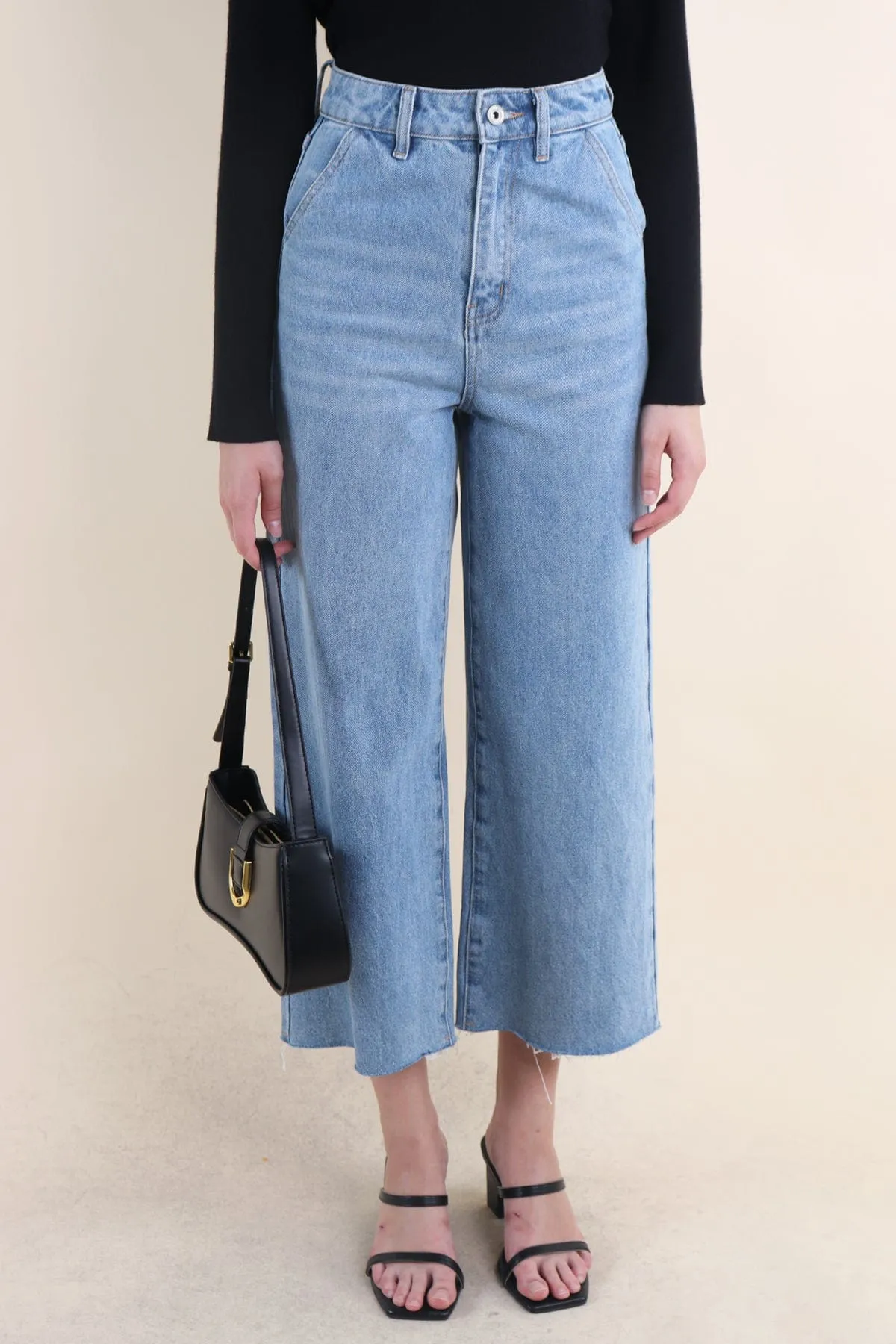 HARRIET WIDE LEG JEANS IN LIGHT