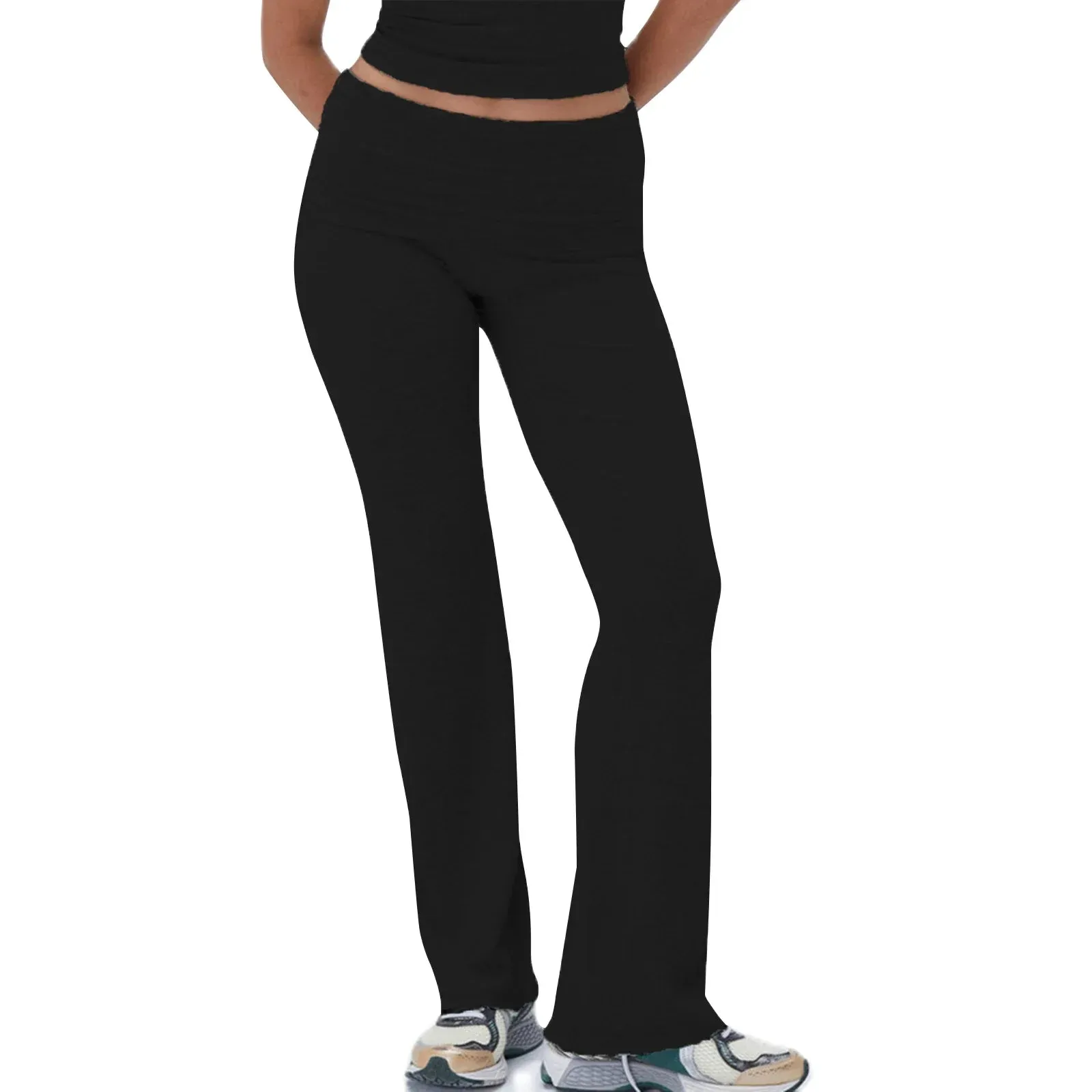 High-waisted Bootcut Tummy Control Workout Flared Pants