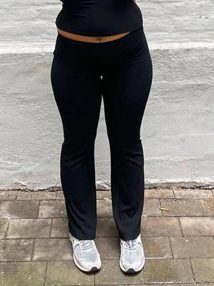 High-waisted Bootcut Tummy Control Workout Flared Pants