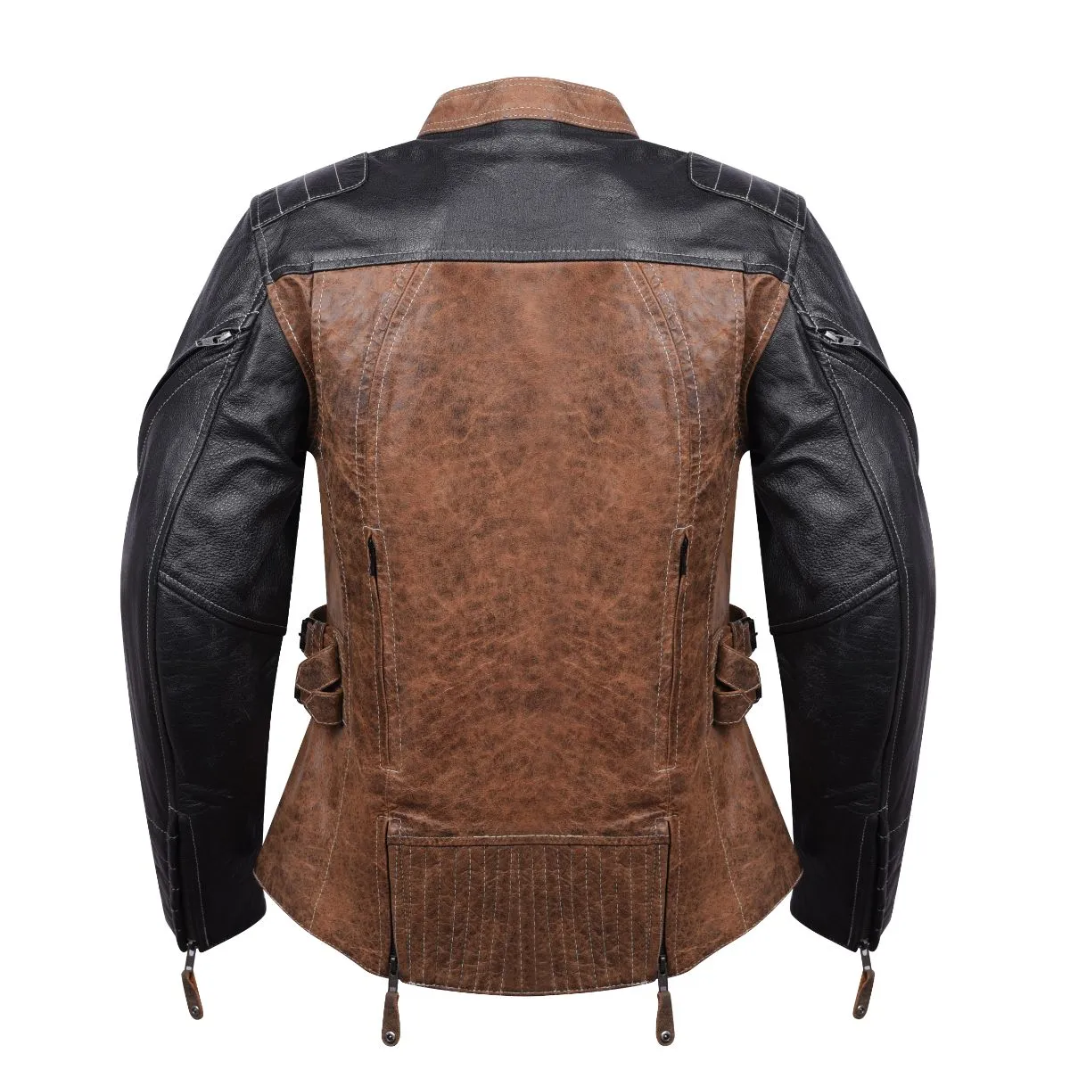 HML639 Ladies High Mileage Black and Brown Jacket