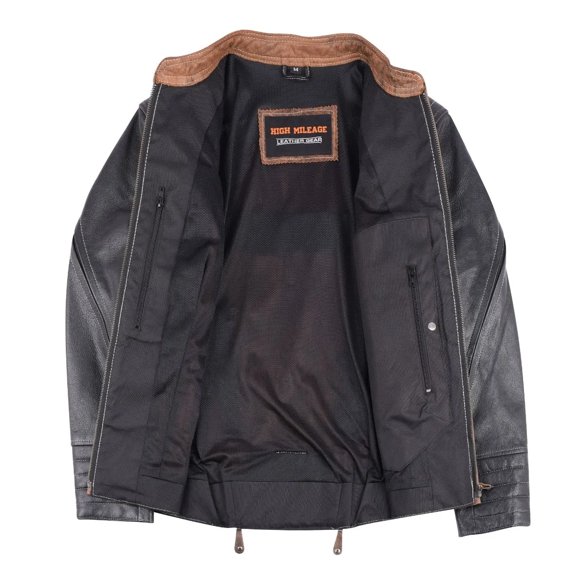 HML639 Ladies High Mileage Black and Brown Jacket