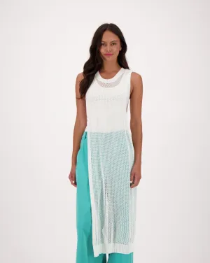 Honeycomb Mesh Long Top