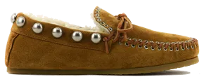 ISABEL MARANT SHEARLING LOAFER COGNAC