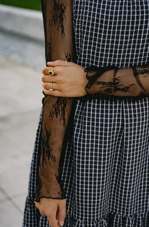 Lacey Black Floral Top