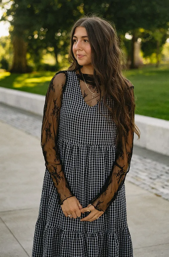 Lacey Black Floral Top