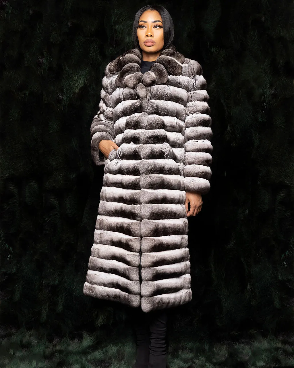 Long Chinchilla Coat