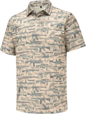 Men's Golf Polo Shirts Funny Golf Shirts for Men Performance Moisture Wicking Quick Dry Athletic Short Sleeve Shirts