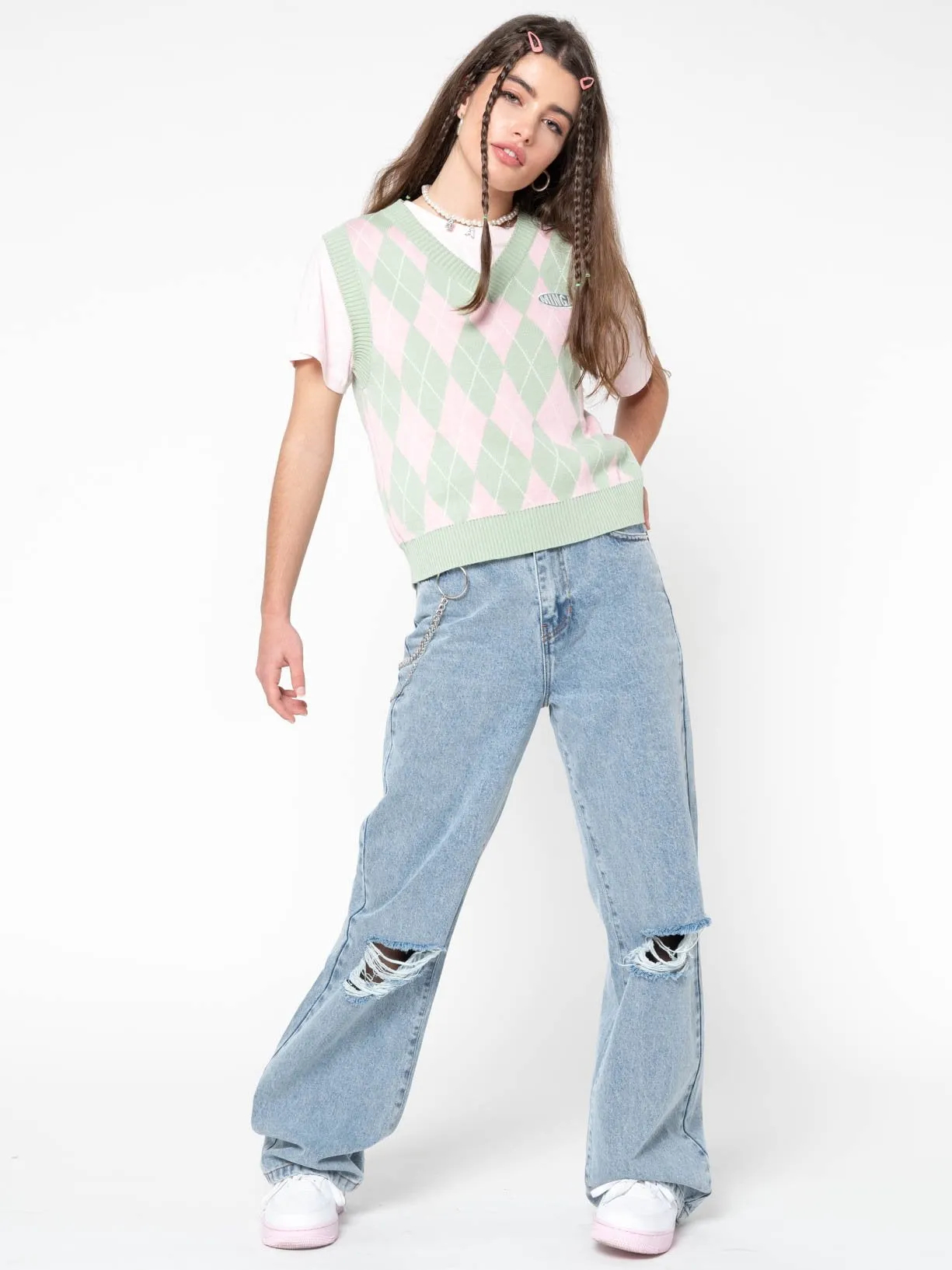 Minga London Angel Girl Wide Leg Jeans