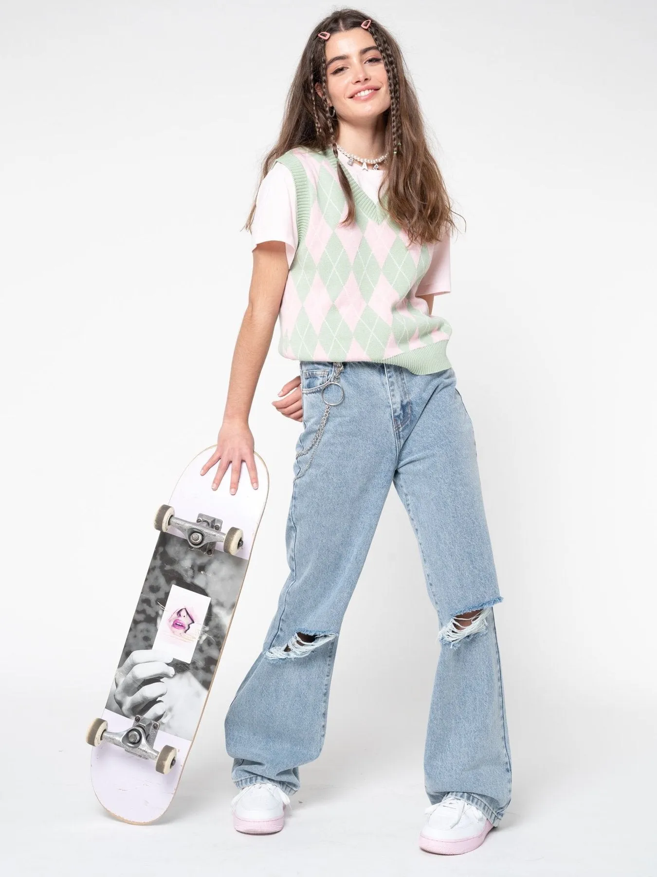 Minga London Angel Girl Wide Leg Jeans