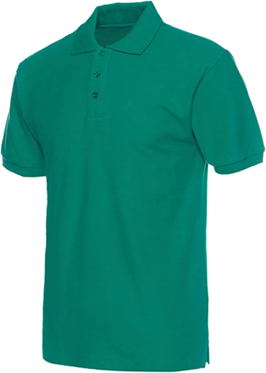 NeedBo Men's Classic Fit Short Sleeve Casual Solid Cotton Pique Polo Shirt