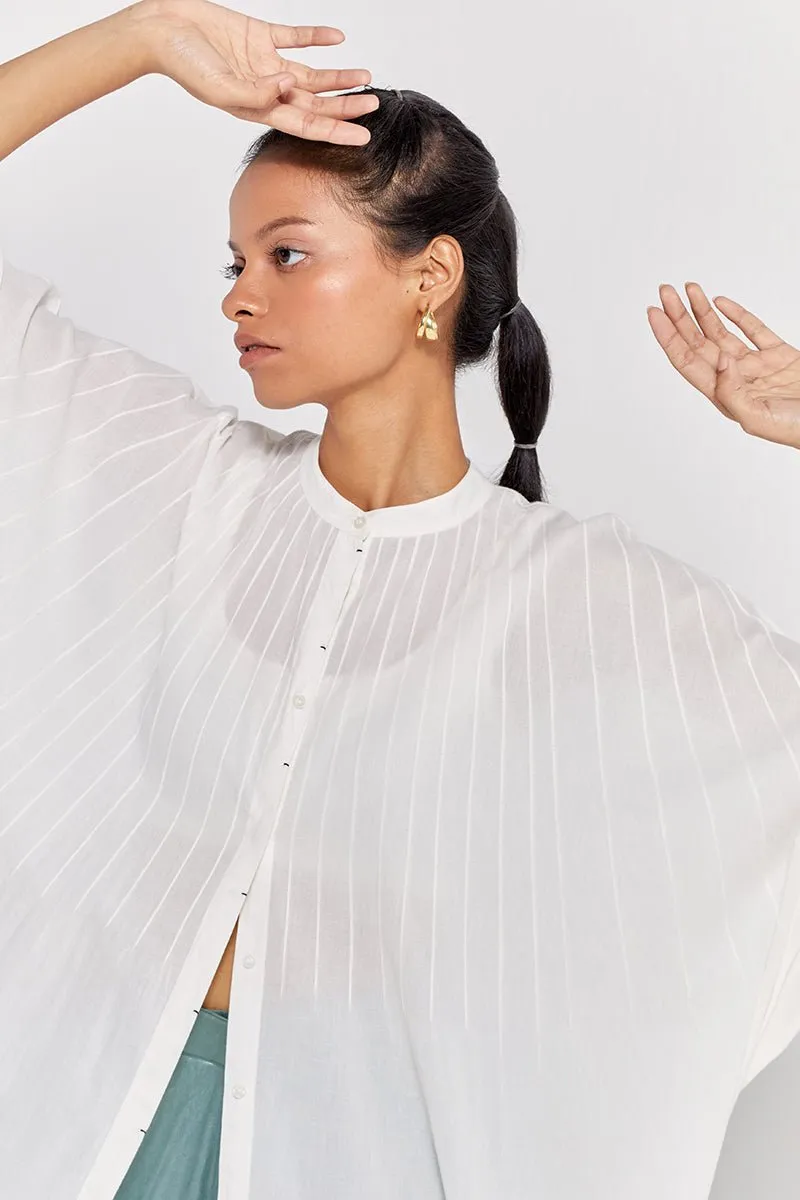 Pintuck Kaftan (Set of 2) - White