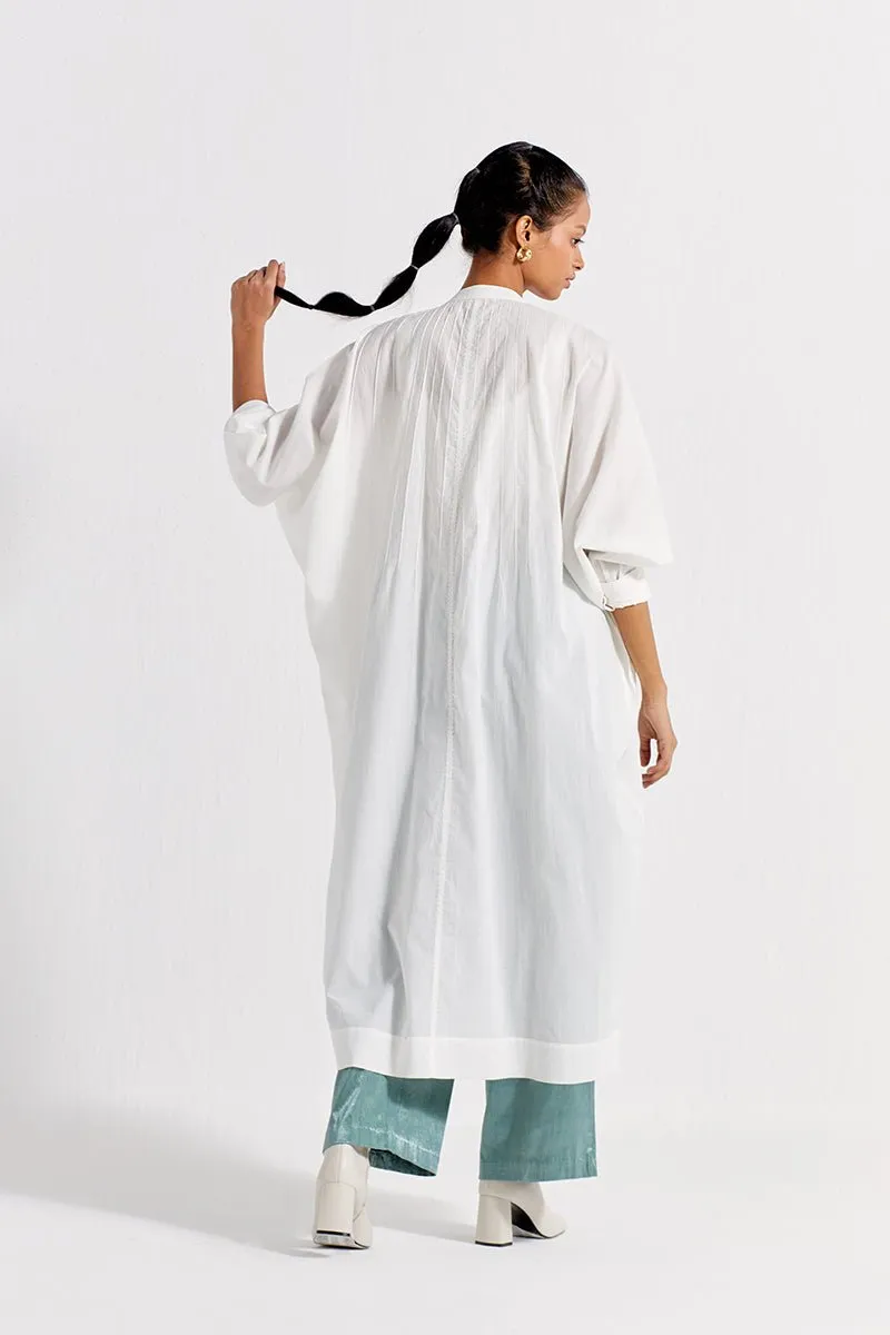 Pintuck Kaftan (Set of 2) - White