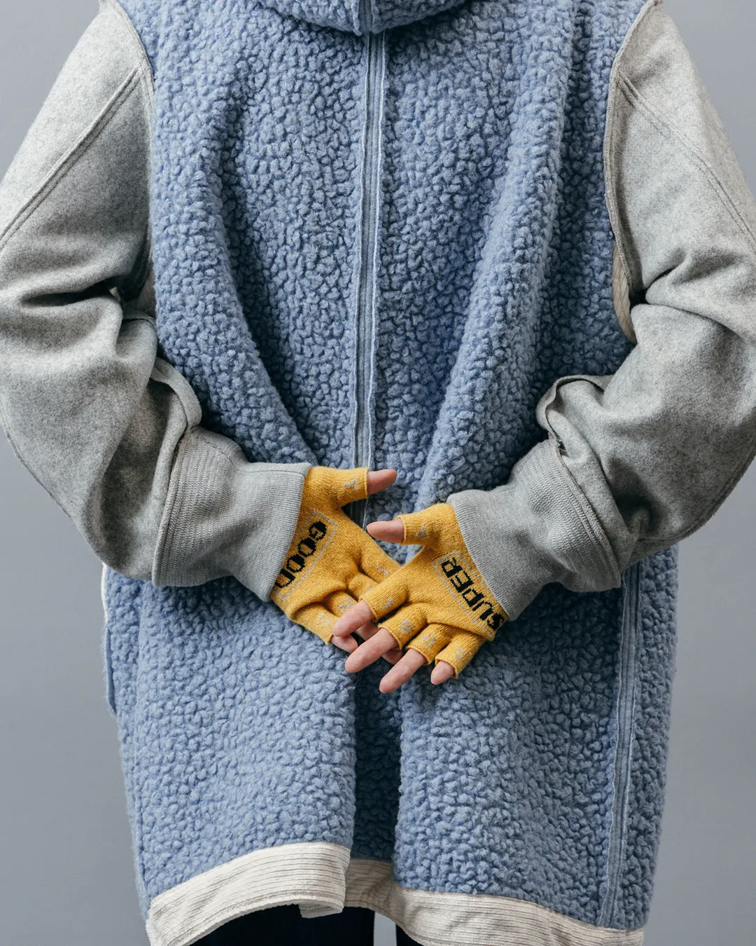 REVERSIBLE LINER HOODED COAT .10【ICE BLUE】