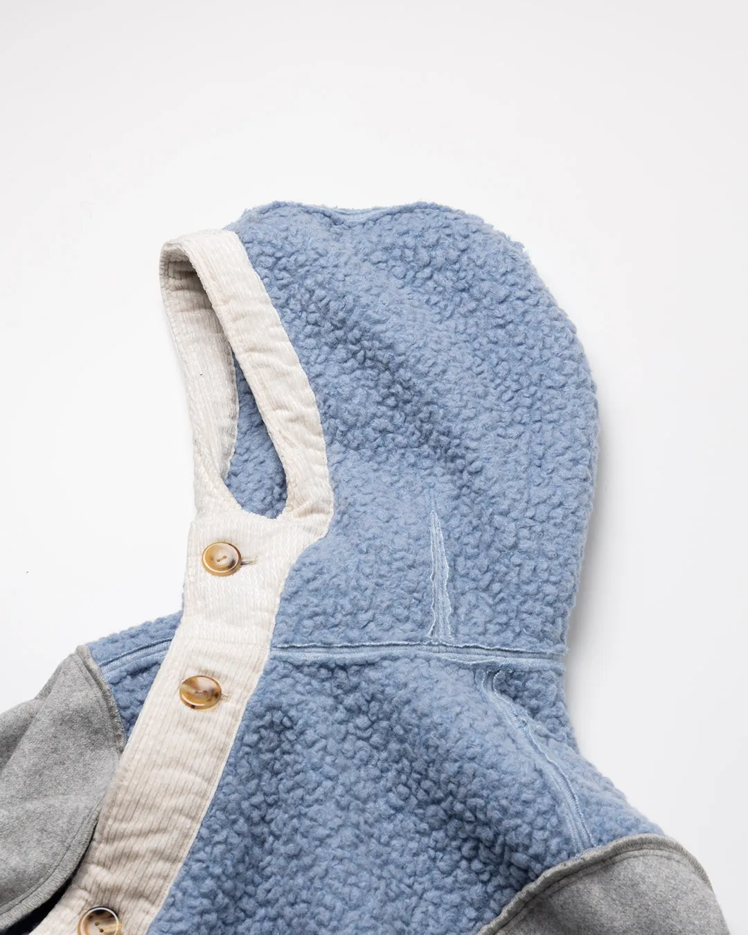 REVERSIBLE LINER HOODED COAT .10【ICE BLUE】