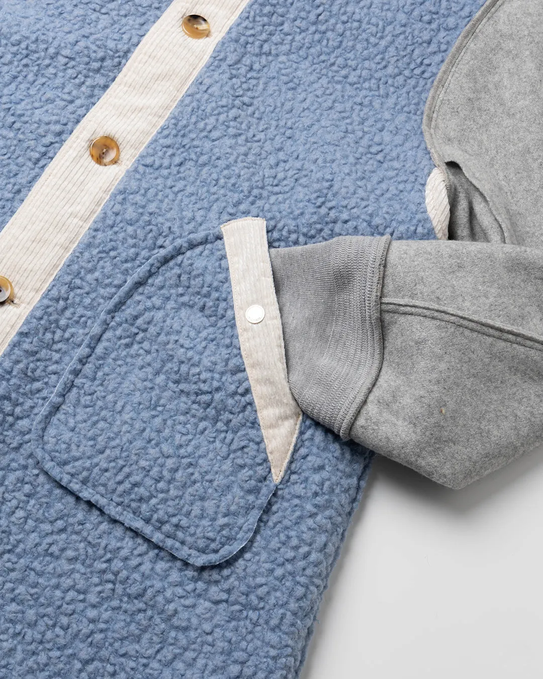 REVERSIBLE LINER HOODED COAT .10【ICE BLUE】