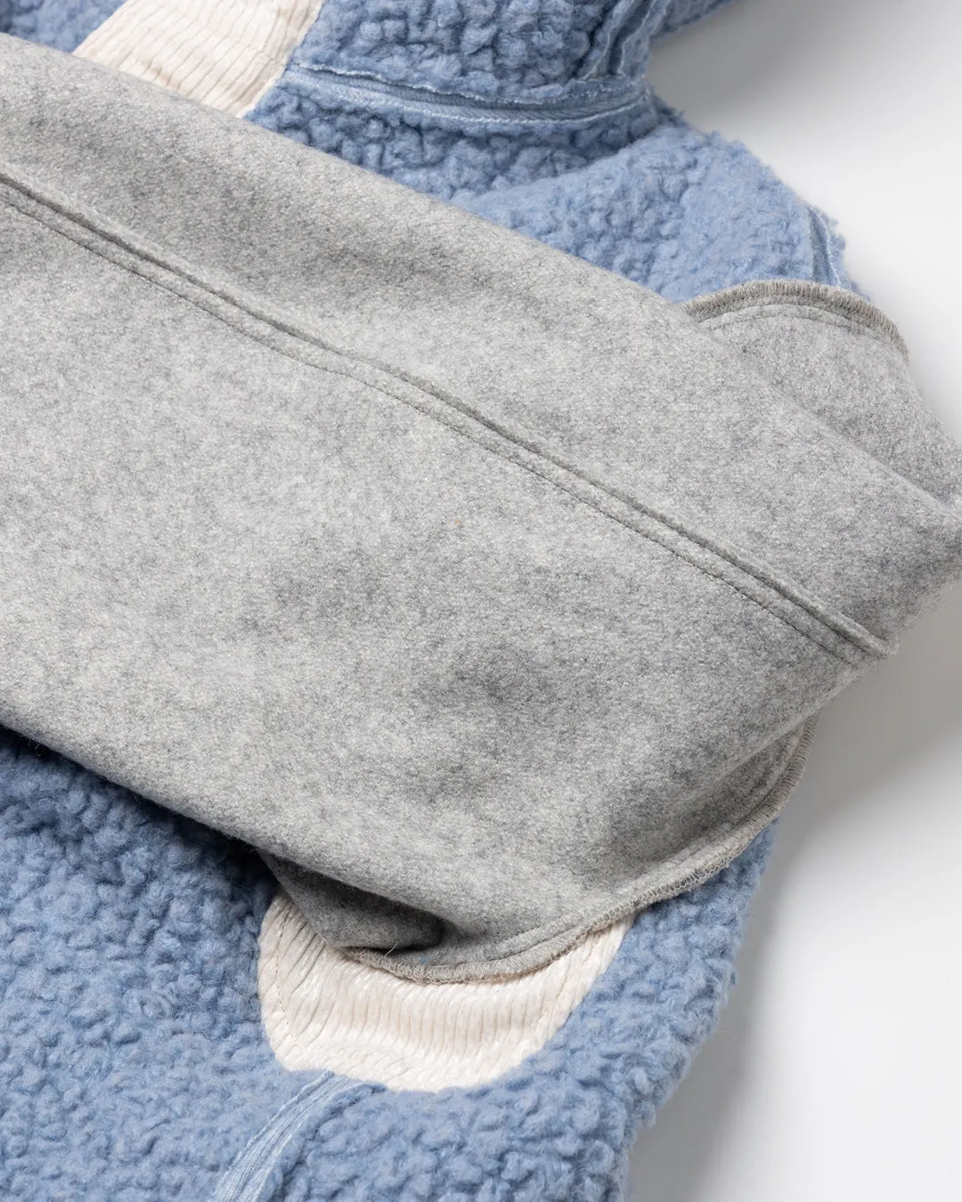 REVERSIBLE LINER HOODED COAT .10【ICE BLUE】