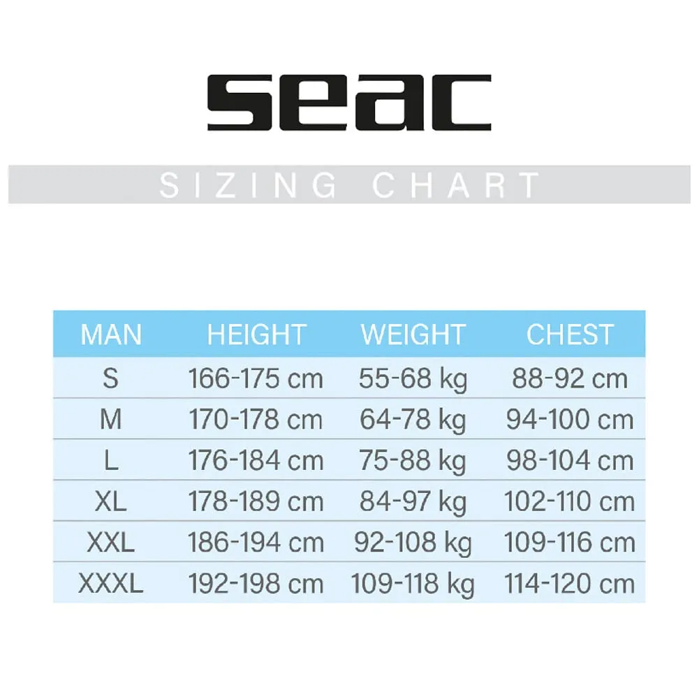 SEAC Pirana Lycra Two-Piece Camouflage Scuba Diving Spearfishing Wetsuit with Chest Guard and PU Protectors on Knees, Elbows and Lower Back