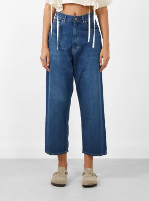 Selvedge Denim Ranch Pants Dark Wash