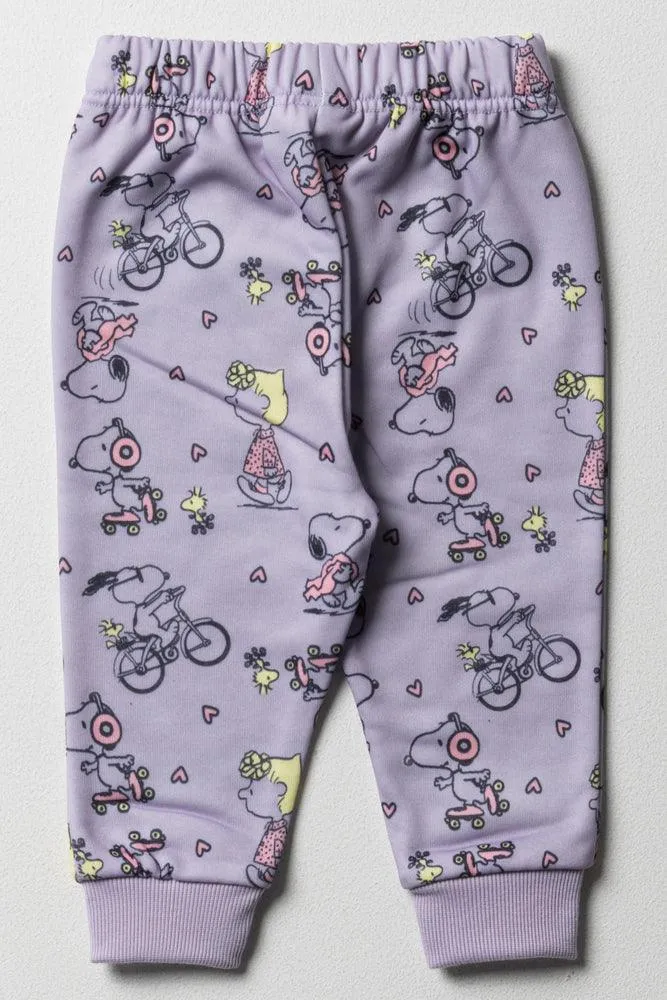 Snoopy Aop Trackpant Lilac