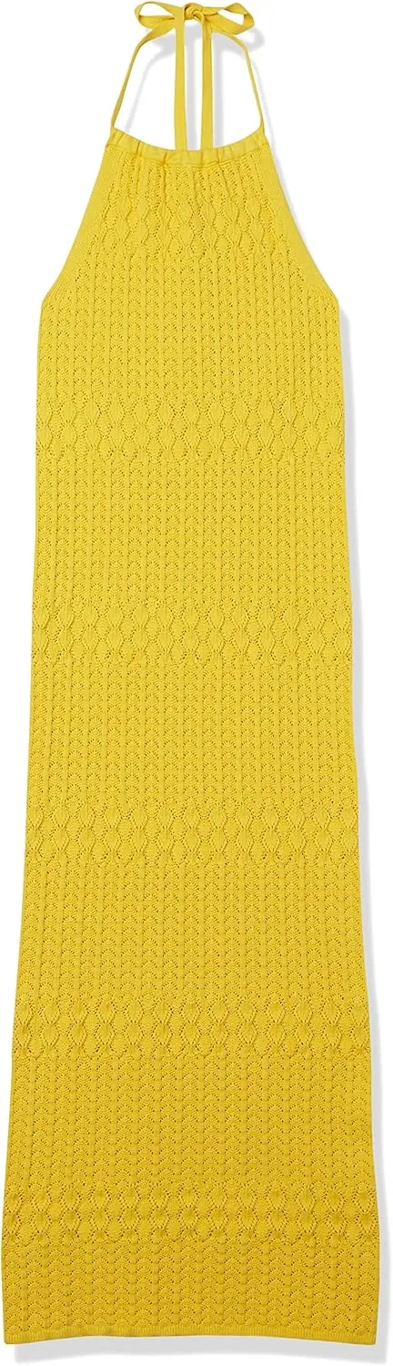 The Drop Women's Jayla Sleeveless Crochet Midi Dress