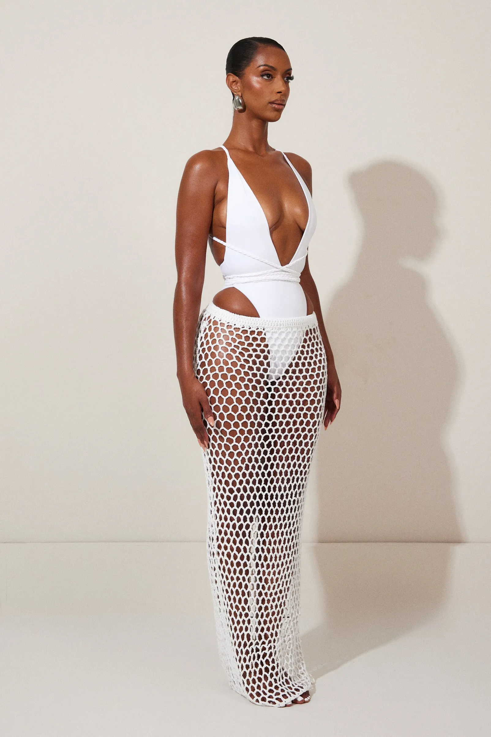 The Fishtail Swim - White
