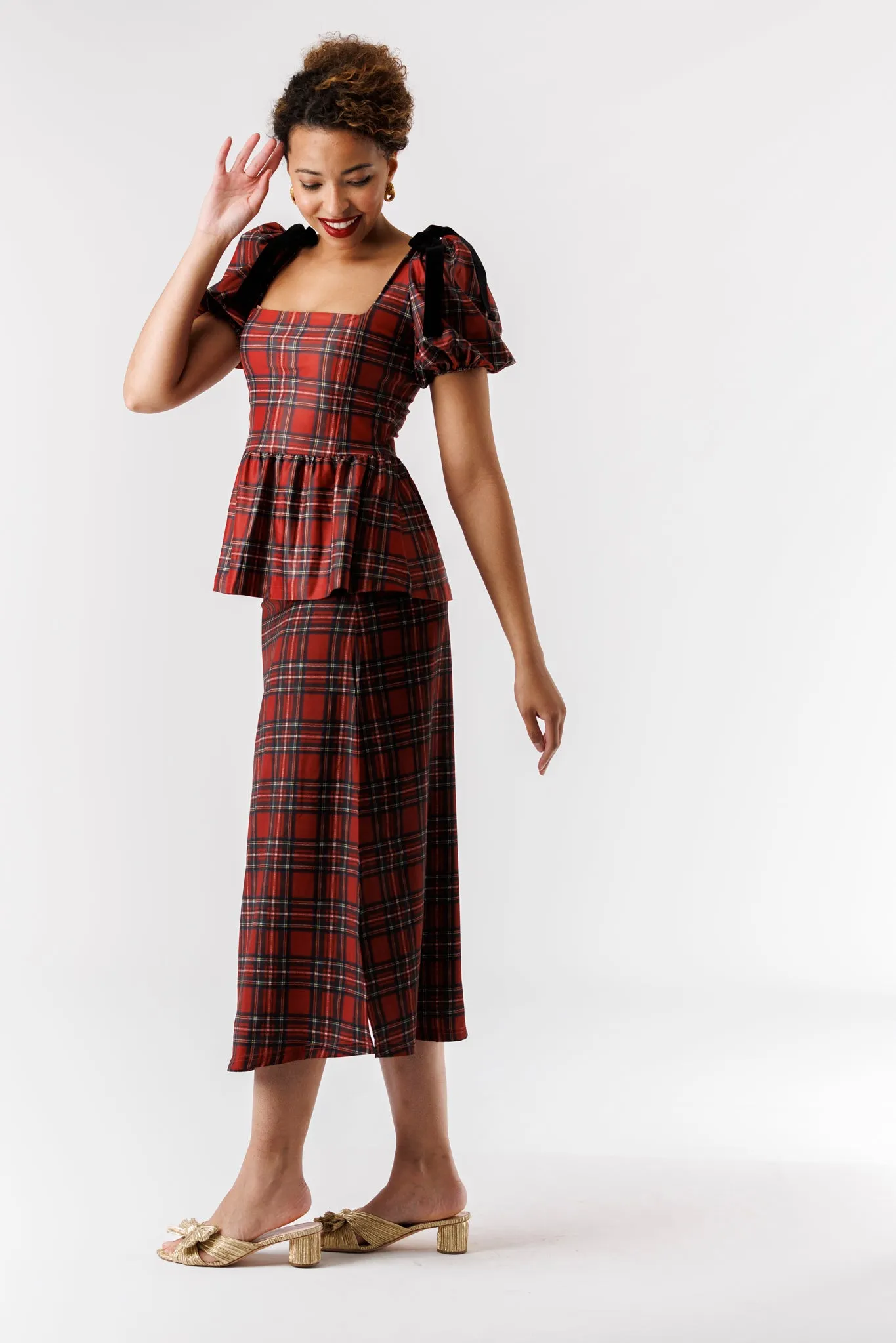 The Margot Skirt - Merry Tartan