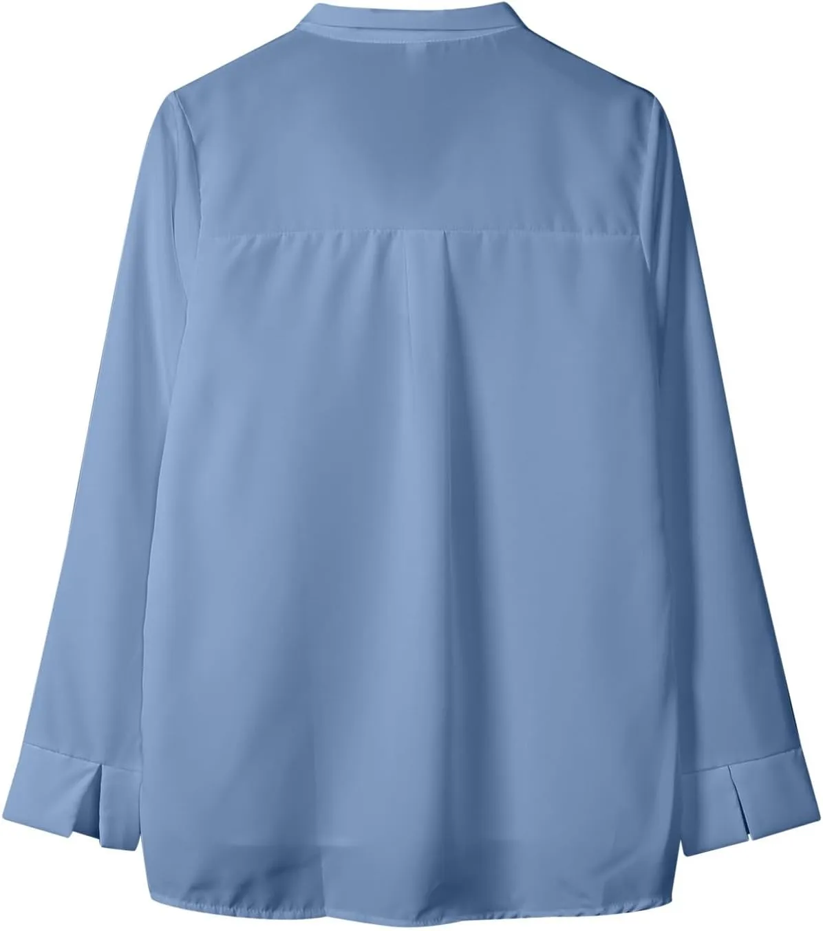 Women's Solid Color Long Sleeve Business Casual Bow Ribbon Blouse Womens Fall Flannel Shirt